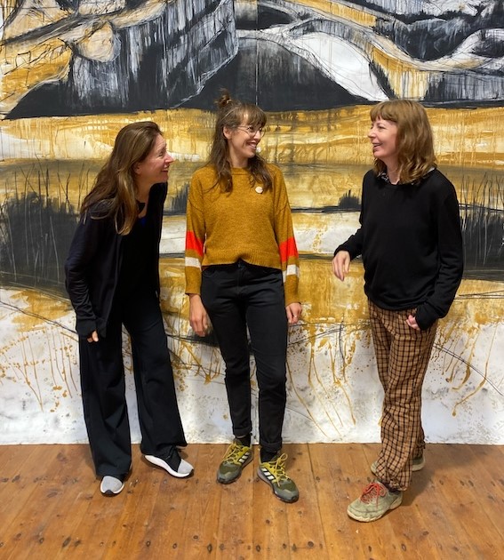 The 2024/5 Artist in Residence with the previous artists