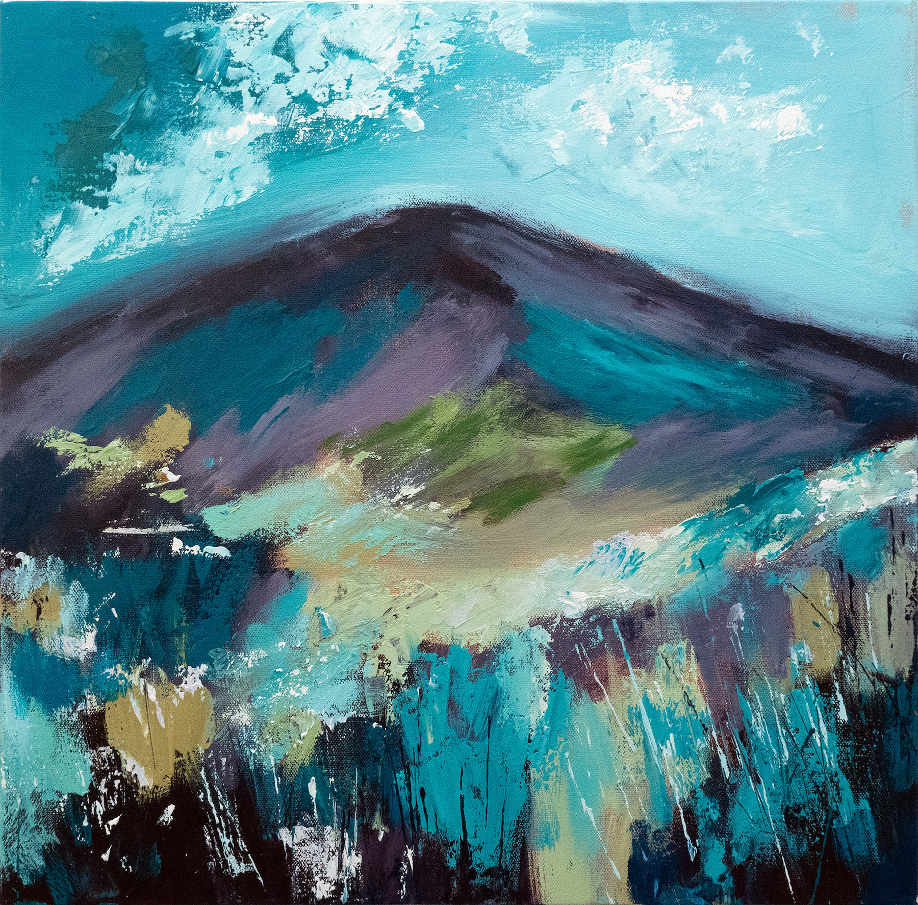 Peak Heights - Acrylic on Box Canvas 50 x 50cm